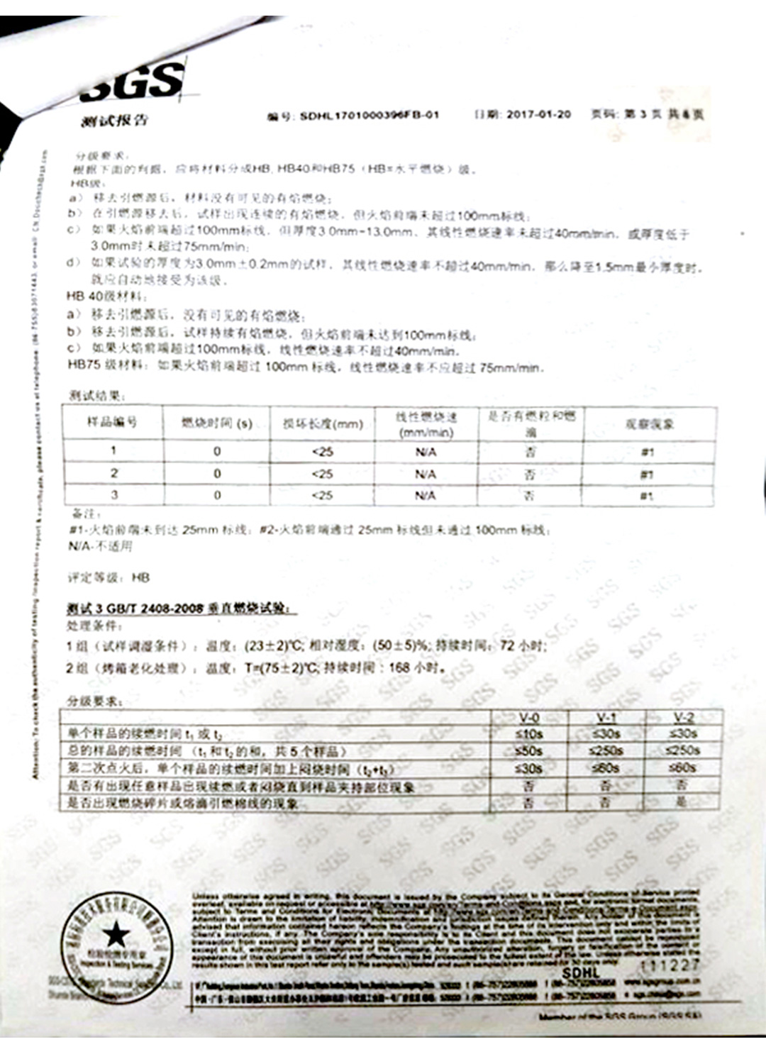 检验检测报告